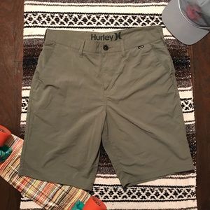 Hurley Nike Dri-Fit Green Shorts